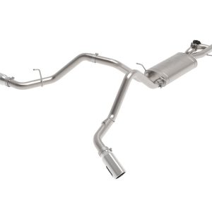 aFe Power Exhaust System Kit, Gemini Xv Cat-Back System, Stainless Steel, With Muffler, 3 Inch Pipe Diameter – 49-34133-P