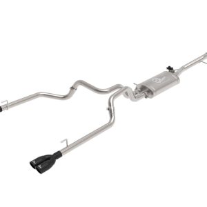 aFe Power Exhaust System Kit, Gemini Xv Cat-Back System, Stainless Steel, With Muffler, 3 Inch to 2-1/2 Inch, Pipe Diameter – 49-34139-B