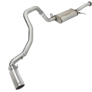 aFe Power Exhaust System Kit, Mach Force Xp Cat Back System, Stainless Steel, With Muffler, 2-1/2 Inch Pipe Diameter – 49-36115-P