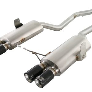 aFe Power Exhaust System Kit, Mach Force Xp Cat Back System, Stainless Steel, With Dual Mufflers, 2-1/2 Inch Pipe Diameter – 49-36311-C