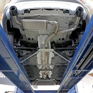 aFe Power Exhaust System Kit, Mach Force Xp Cat Back System, Stainless Steel, With Mufflers, 3 Inch to 2-1/2 Inch Diameter Pipe – 49-36349-B