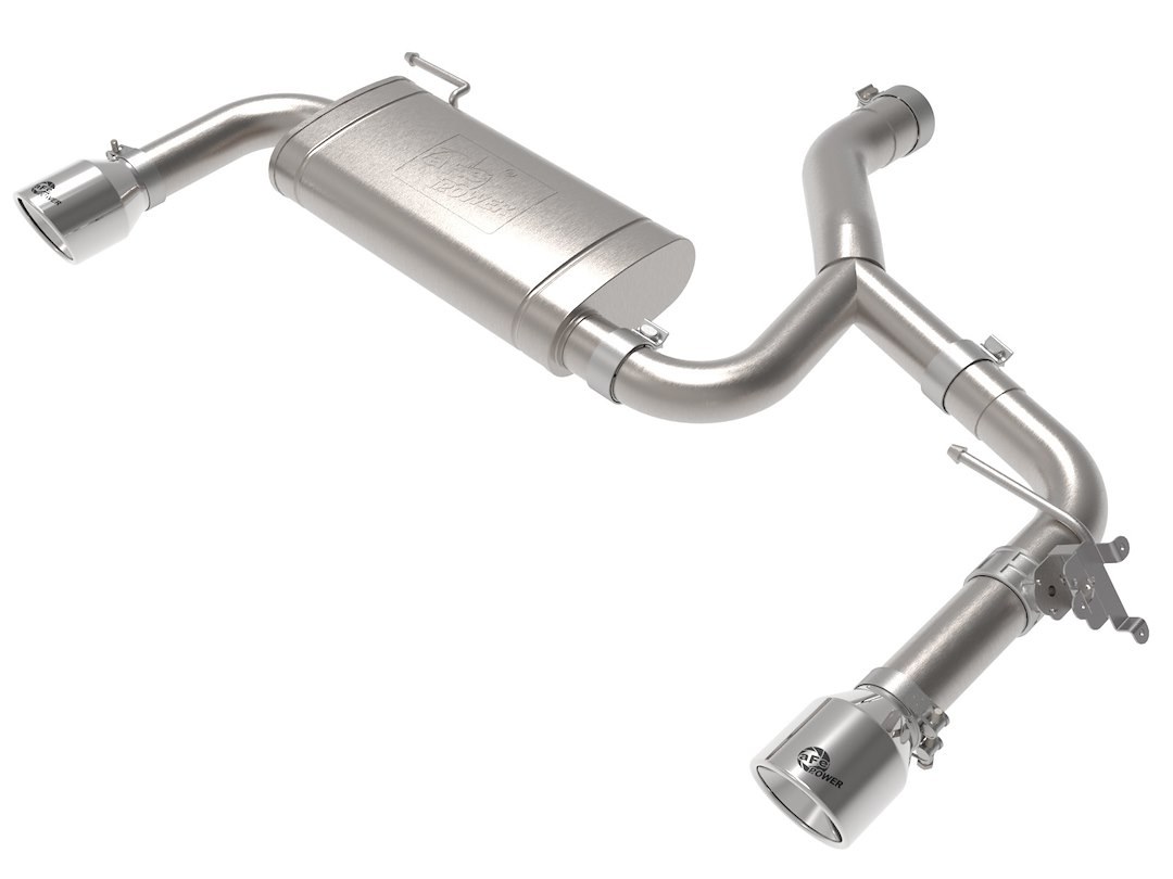 aFe Power Exhaust System Kit, Mach Force Xp Cat Back System, Stainless Steel, With Mufflers, 3 Inch to 2-1/2 Inch Diameter Pipe – 49-36349-P