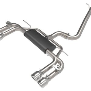 aFe Power Exhaust System Kit, Mach Force Xp Cat Back System, Stainless Steel, With Muffler, 3 Inch to 2-1/2 Inch Pipe Diameter – 49-36442-P