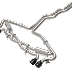 aFe Power Exhaust System Kit, Mach Force Xp Cat Back System, Stainless Steel, With Mufflers, 3 to 2-1/2 Inch Pipe Diameter – 49-36448-B