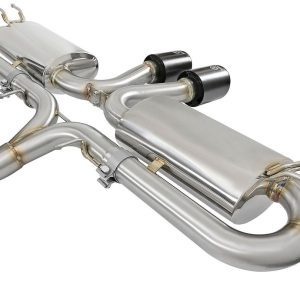 aFe Power Exhaust System Kit, Takeda Cat Back System, 304 Stainless Steel, With Mufflers, 3 Inch to 2-1/2 Inch Pipe Diameter – 49-36618-B