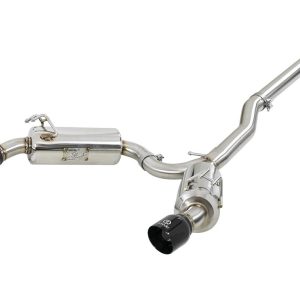 aFe Power Exhaust System Kit, Takeda Cat Back System, 304 Stainless Steel, With Mufflers, 3 Inch Pipe Diameter – 49-36701-B