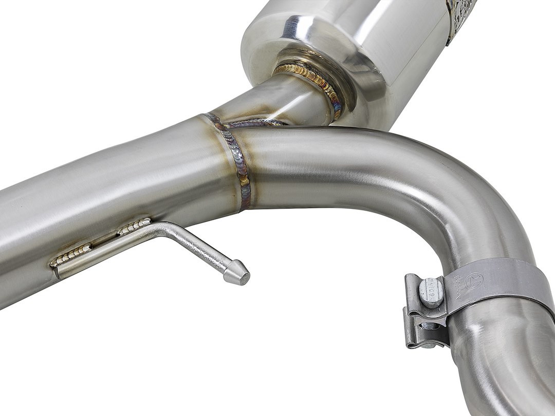 aFe Power Exhaust System Kit, Takeda Cat Back System, 304 Stainless Steel, With Mufflers, 3 Inch Pipe Diameter – 49-36701-B