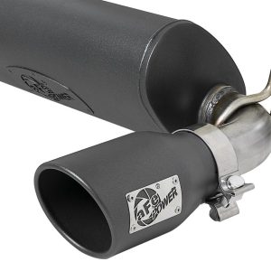 aFe Power Exhaust System Kit, Rebel Cat-Back System, 304 Stainless Steel, With Mufflers, 2-1/2 Inch Pipe Diameter – 49-38066-B