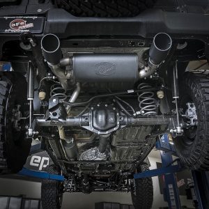 aFe Power Exhaust System Kit, Rebel Cat-Back System, 304 Stainless Steel, With Mufflers, 2-1/2 Inch Pipe Diameter – 49-38066-B
