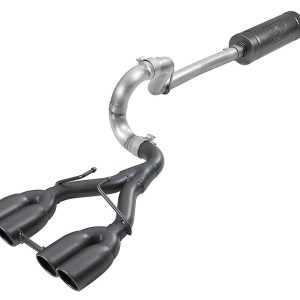 aFe Power Exhaust System Kit, Rebel Cat-Back System, 304 Stainless Steel, With Muffler, 2-1/2 Inch Pipe Diameter – 49-38071-B