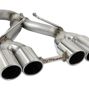 aFe Power Exhaust System Kit, Rebel Cat-Back System, 304 Stainless Steel, With Muffler, 2-1/2 Inch Pipe Diameter – 49-38073-P