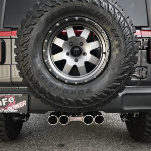aFe Power Exhaust System Kit, Rebel Cat-Back System, 304 Stainless Steel, With Muffler, 2-1/2 Inch Pipe Diameter – 49-38073-P