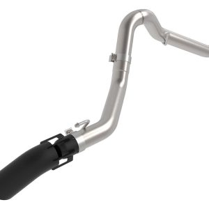 aFe Power Exhaust System Kit, Vulcan Diesel Particulate Filter (DPF) Back System, Stainless Steel, Without Muffler, 3 Inch Pipe Diameter – 49-38094-B