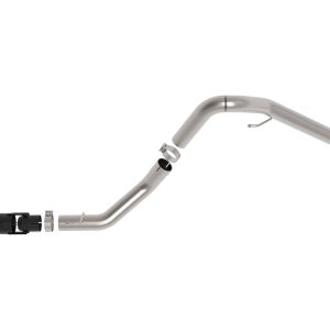 aFe Power Exhaust System Kit, Vulcan Diesel Particulate Filter (DPF) Back System, Stainless Steel, Without Muffler, 3 Inch Pipe Diameter – 49-38094-B