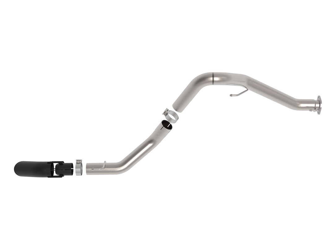 aFe Power Exhaust System Kit, Vulcan Diesel Particulate Filter (DPF) Back System, Stainless Steel, Without Muffler, 3 Inch Pipe Diameter – 49-38094-B