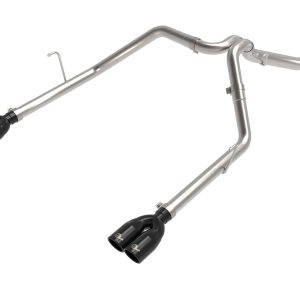 aFe Power Exhaust System Kit, Vulcan Diesel Particulate Filter (DPF) Back System, Stainless Steel, Without Muffler – 49-38095-B