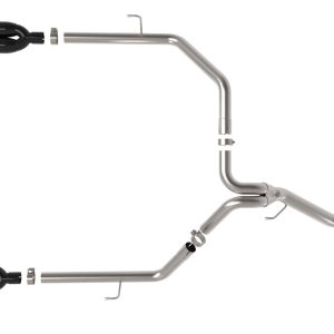 aFe Power Exhaust System Kit, Vulcan Diesel Particulate Filter (DPF) Back System, Stainless Steel, Without Muffler – 49-38095-B