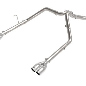 aFe Power Exhaust System Kit, Vulcan Diesel Particulate Filter (DPF) Back System, Stainless Steel, Without Muffler – 49-38095-P