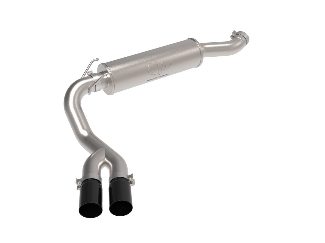 aFe Power Exhaust System Kit, Rebel Cat-Back System, Stainless Steel, With Muffler, 3-1/2 Inch Pipe Diameter – 49-42082-B