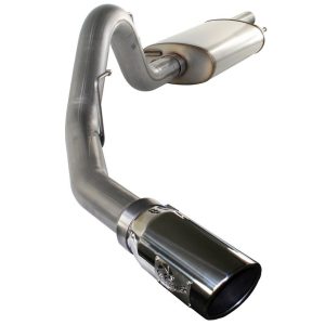 aFe Power Exhaust System Kit, Mach Force Xp Cat Back System, Stainless Steel, With Muffler, 3-1/2 Inch Pipe Diameter – 49-43037-P