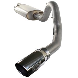 aFe Power Exhaust System Kit, Mach Force Xp Cat Back System, Stainless Steel, With Muffler, 3-1/2 Inch Pipe Diameter – 49-43037-P