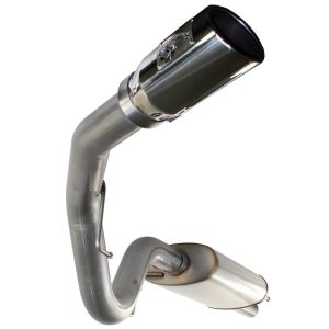 aFe Power Exhaust System Kit, Mach Force Xp Cat Back System, Stainless Steel, With Muffler, 3-1/2 Inch Pipe Diameter – 49-43037-P