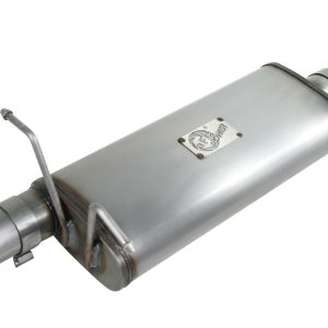 aFe Power Exhaust System Kit, Mach Force Xp Cat Back System, Stainless Steel, With Muffler, 3 Inch Pipe Diameter, Single Exit – 49-43043-B