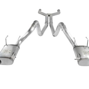 aFe Power Exhaust System Kit, Mach Force Xp Cat Back System, 409 Stainless Steel, With Mufflers, 3 Inch Pipe Diameter – 49-43049-P