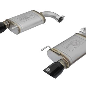 aFe Power Exhaust System Kit, Mach Force Xp Axle Back System, Stainless Steel, With Mufflers, 2-1/2 Inch Pipe Diameter, Dual Exit – 49-43085-B