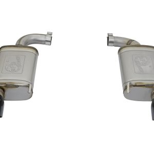 aFe Power Exhaust System Kit, Mach Force Xp Axle Back System, Stainless Steel, With Mufflers, 2-1/2 Inch Pipe Diameter, Dual Exit – 49-43085-B