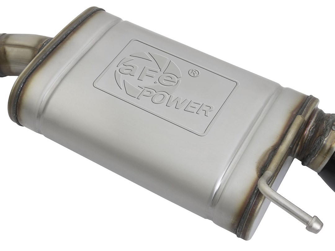 aFe Power Exhaust System Kit, Mach Force Xp Axle Back System, Stainless Steel, With Mufflers, 2-1/2 Inch Pipe Diameter, Dual Exit – 49-43085-B
