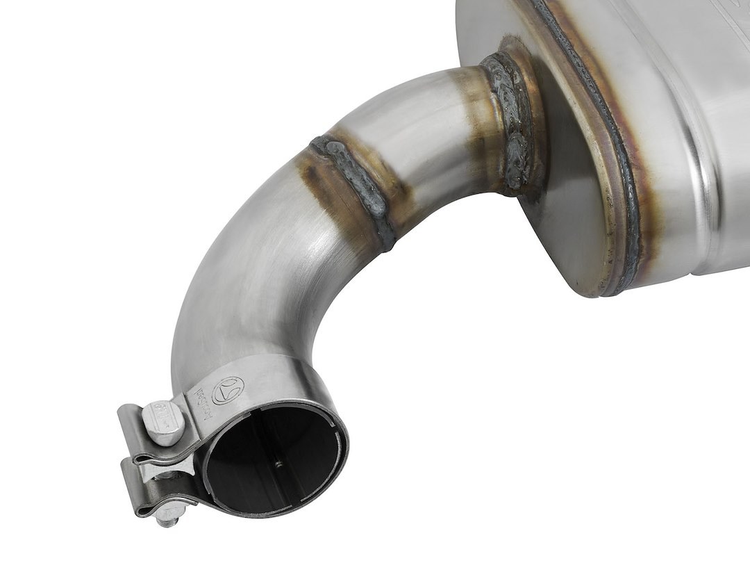 aFe Power Exhaust System Kit, Mach Force Xp Axle Back System, Stainless Steel, With Mufflers, 2-1/2 Inch Pipe Diameter, Dual Exit – 49-43085-B