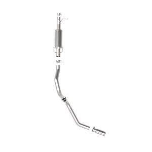 aFe Power Exhaust System Kit, Apollo Gt Axle-Back System, Stainless Steel, With Muffler, 3-1/2 to 4 Inch Pipe Diameter – 49-43116-P