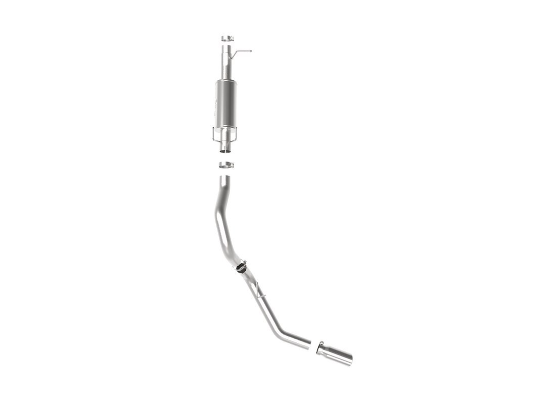aFe Power Exhaust System Kit, Apollo Gt Axle-Back System, Stainless Steel, With Muffler, 3-1/2 to 4 Inch Pipe Diameter – 49-43116-P