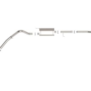 aFe Power Exhaust System Kit, Apollo Gt Cat-Back System, Stainless Steel, With Muffler, 3 Inch to 3-1/2 Inch Pipe Diameter – 49-43125-B