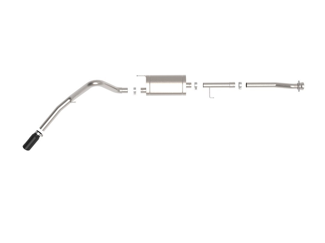 aFe Power Exhaust System Kit, Apollo Gt Cat-Back System, Stainless Steel, With Muffler, 3 Inch to 3-1/2 Inch Pipe Diameter – 49-43125-B