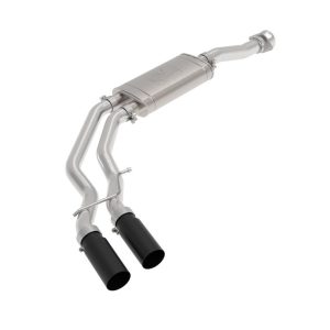 aFe Power Exhaust System Kit, Rebel Cat-Back System, Stainless Steel, With Muffler, 3 Inch to 2-1/2 Inch Pipe Diameter – 49-43128-B