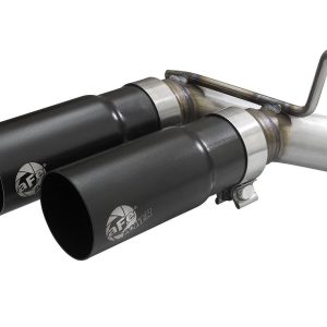 aFe Power Exhaust System Kit, Rebel Cat-Back System, Stainless Steel, With Muffler, 3 Inch to 2-1/2 Inch Pipe Diameter – 49-43128-B