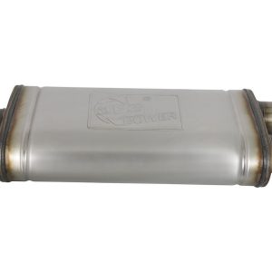 aFe Power Exhaust System Kit, Rebel Cat-Back System, Stainless Steel, With Muffler, 3 Inch to 2-1/2 Inch Pipe Diameter – 49-43128-B