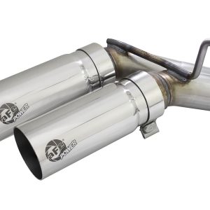 aFe Power Exhaust System Kit, Rebel Cat-Back System, Stainless Steel, With Muffler, 3 Inch to 2-1/2 Inch Pipe Diameter – 49-43128-P