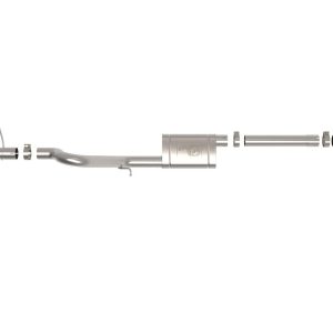 aFe Power Exhaust System Kit, Apollo Gt Cat-Back System, High Tuck, Stainless Steel, With Muffler, 3 Inch Pipe Diameter – 49-43135