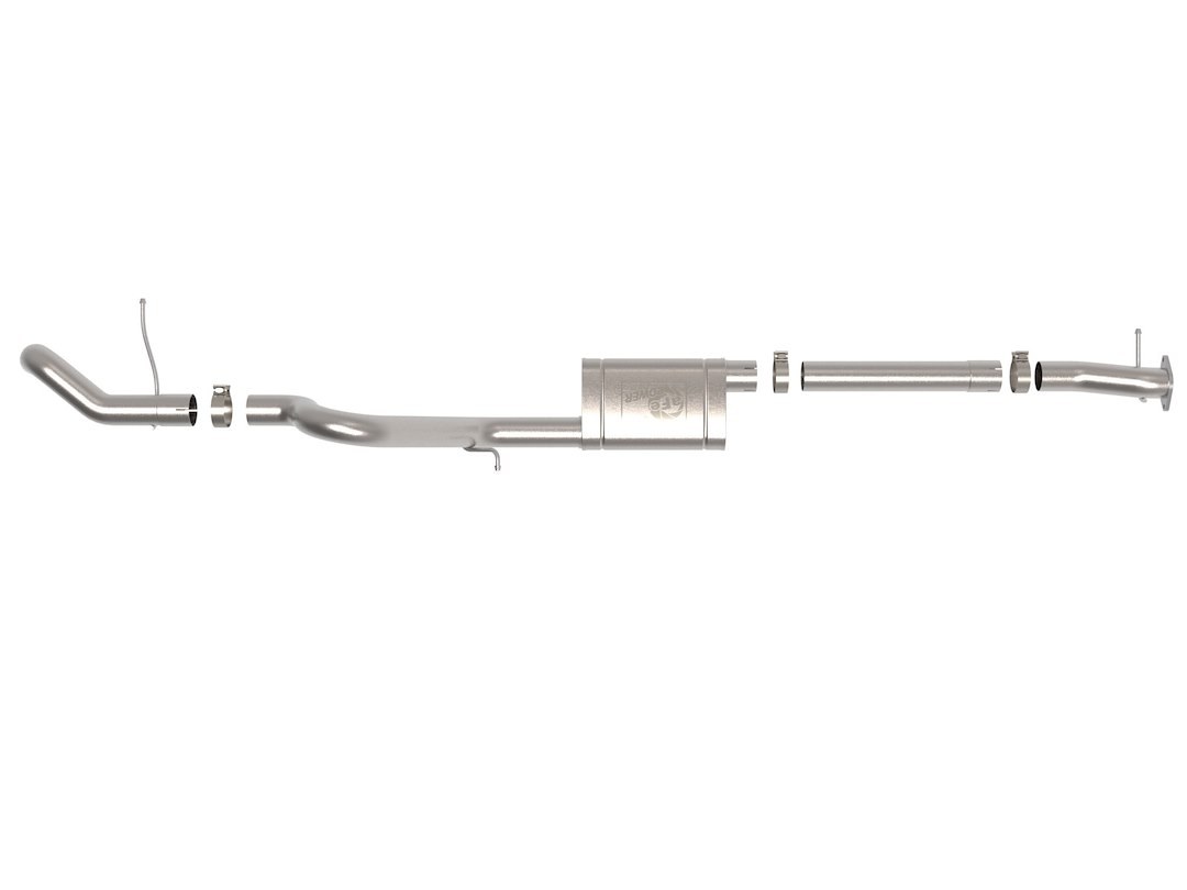aFe Power Exhaust System Kit, Apollo Gt Cat-Back System, High Tuck, Stainless Steel, With Muffler, 3 Inch Pipe Diameter – 49-43135