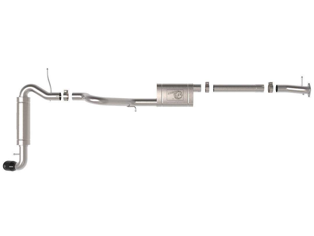 aFe Power Exhaust System Kit, Apollo Gt Cat-Back System, Stainless Steel, With Muffler, 3 Inch Pipe Diameter – 49-43136-B