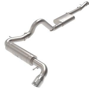 aFe Power Exhaust System Kit, Apollo Gt Cat-Back System, Stainless Steel, With Muffler, 3 Inch Pipe Diameter – 49-43136-P
