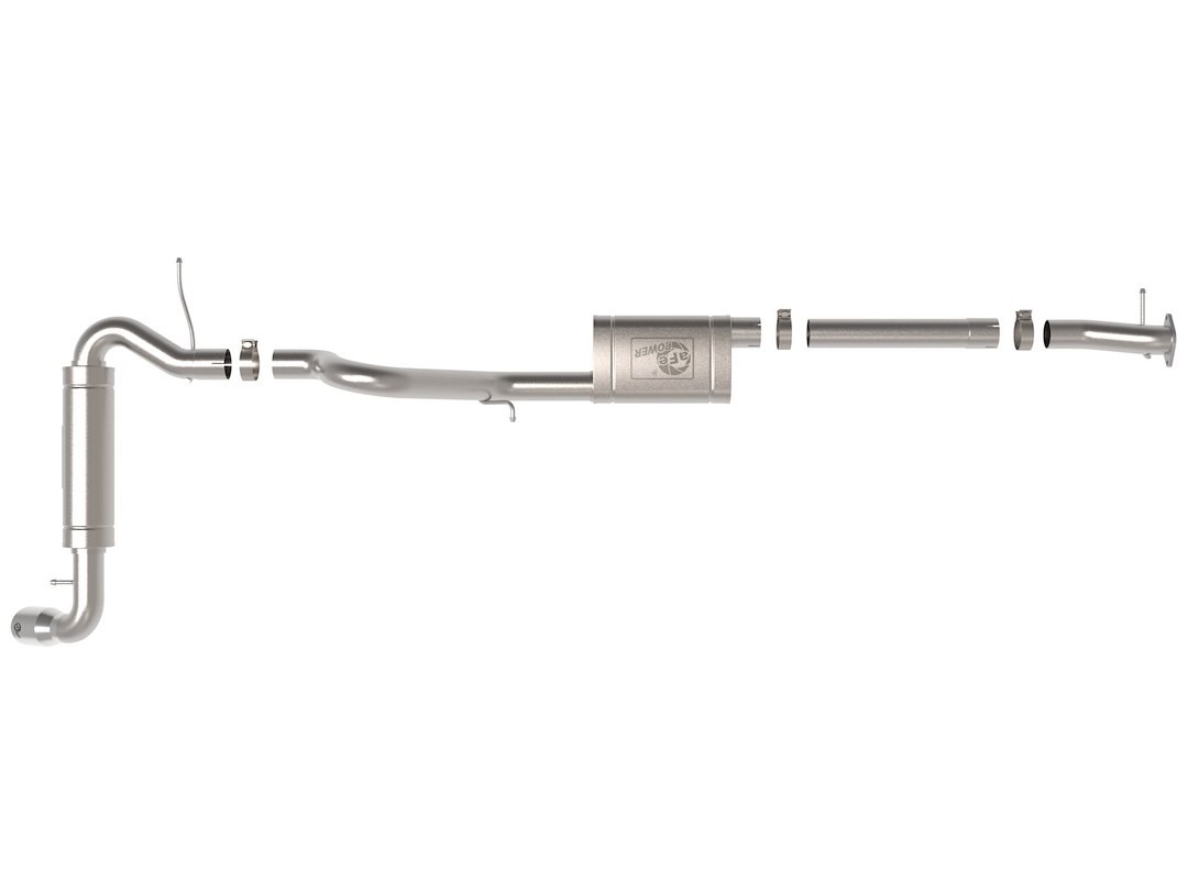aFe Power Exhaust System Kit, Apollo Gt Cat-Back System, Stainless Steel, With Muffler, 3 Inch Pipe Diameter – 49-43136-P