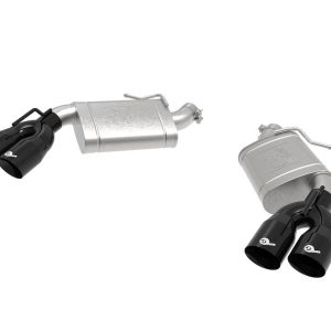 aFe Power Exhaust System Kit, Mach Force Xp Axle Back System, Stainless Steel, With Mufflers, 3 Inch Diameter Pipe – 49-44119-B