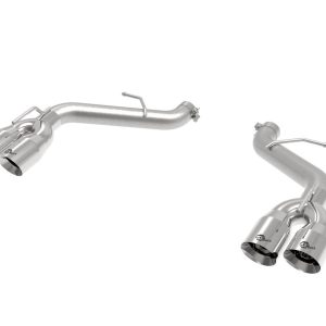 aFe Power Exhaust System Kit, Mach Force Xp Axle Back System, Stainless Steel, Without Mufflers, 3 Inch Diameter Pipe – 49-44119NM-P