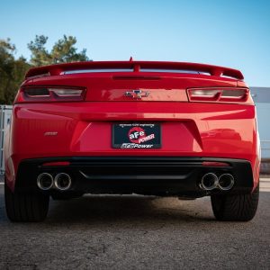 aFe Power Exhaust System Kit, Mach Force Xp Axle Back System, Stainless Steel, Without Mufflers, 3 Inch Diameter Pipe – 49-44119NM-P