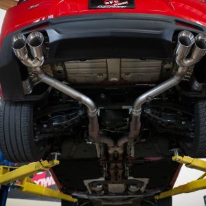 aFe Power Exhaust System Kit, Mach Force Xp Axle Back System, Stainless Steel, Without Mufflers, 3 Inch Diameter Pipe – 49-44119NM-P
