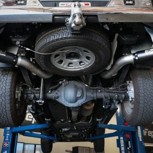 aFe Power Exhaust System Kit, Large Bore HD Diesel Particulate Filter (DPF) Back System, Stainless Steel, Without Muffler – 49-44126-B